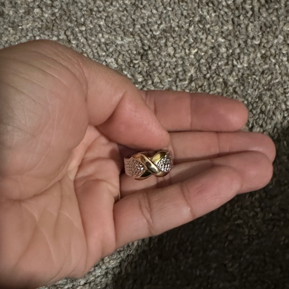 Gold and Silver Two-Tone Infinity Ring - Women Jewelry